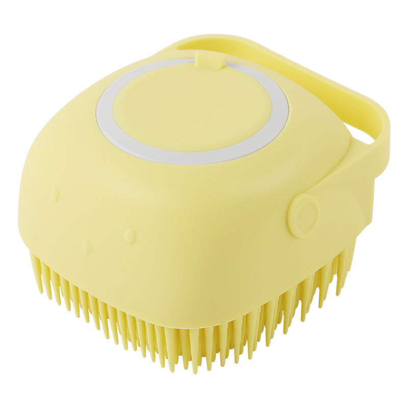 Pet Grooming Bath Brush for Dogs & Cats – Silicone Massage Shampoo Brush