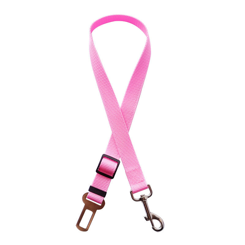 Pet Car Safety Seat Belt for Dogs – Adjustable Vehicle Harness Clip
