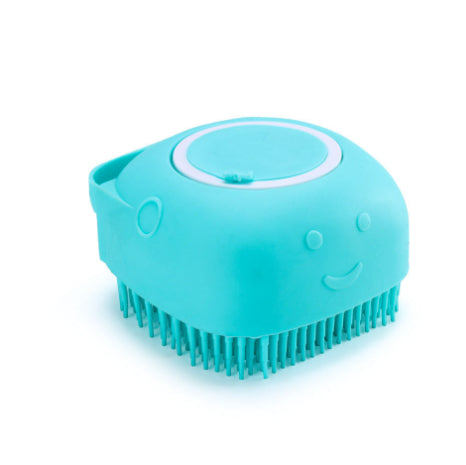 Pet Grooming Bath Brush for Dogs & Cats – Silicone Massage Shampoo Brush