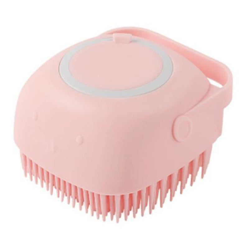 Pet Grooming Bath Brush for Dogs & Cats – Silicone Massage Shampoo Brush