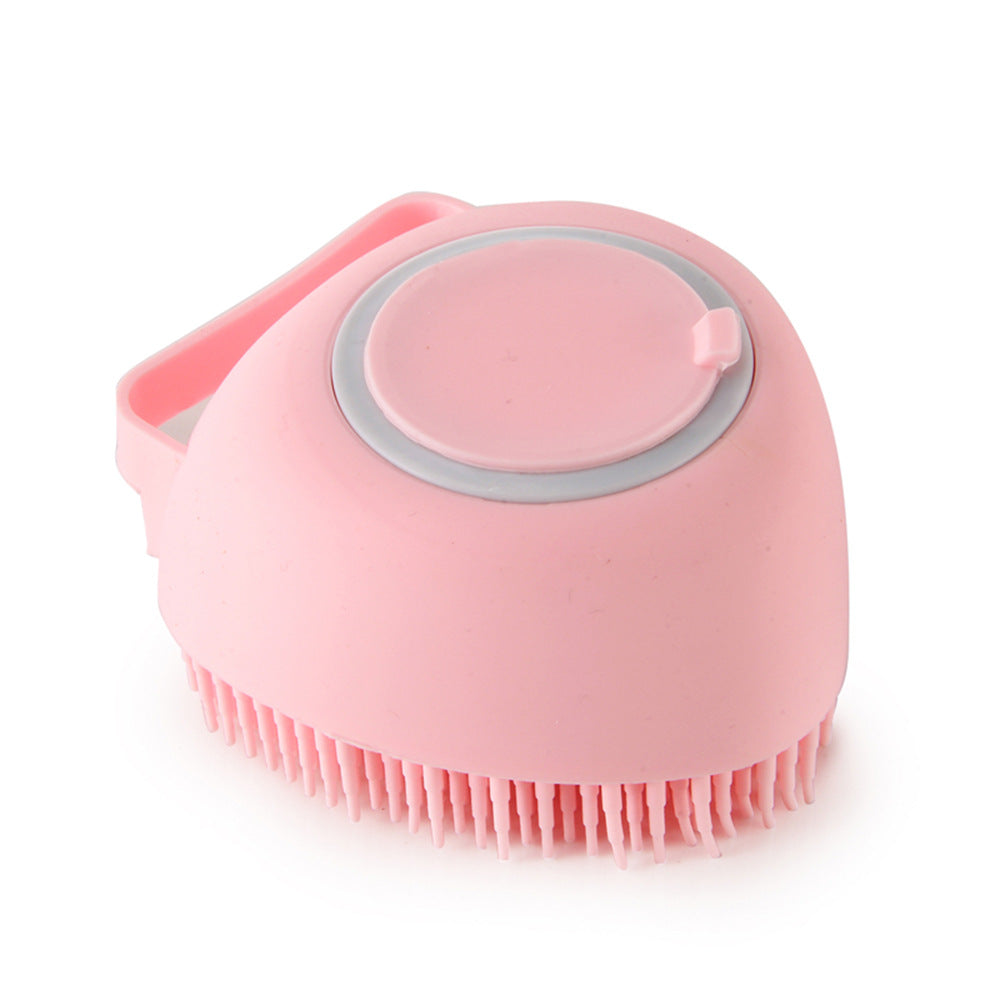 Pet Grooming Bath Brush for Dogs & Cats – Silicone Massage Shampoo Brush