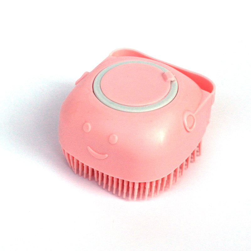 Pet Grooming Bath Brush for Dogs & Cats – Silicone Massage Shampoo Brush